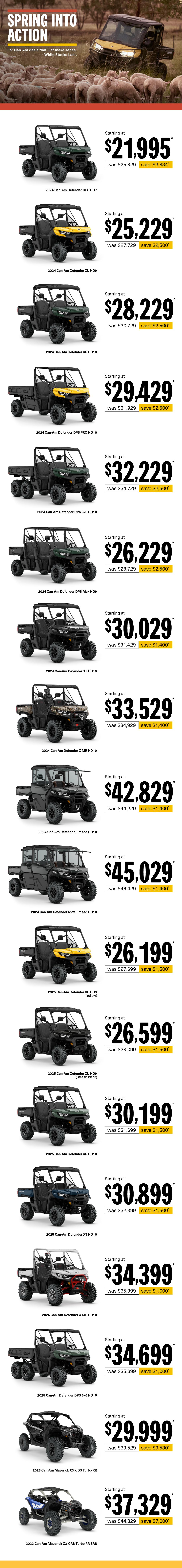 AU Can-Am Off-Road - Q4 Retail Program 2025